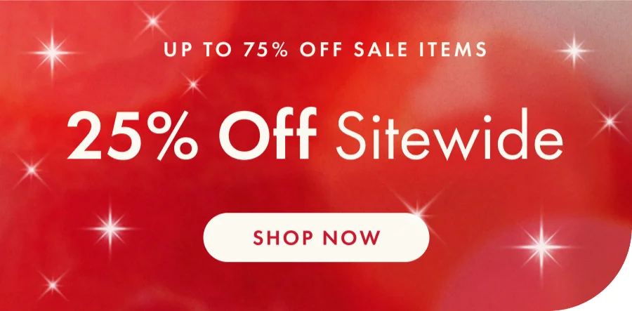 Shop 25% Off Sitewide & Up to 75% Off Sale Items