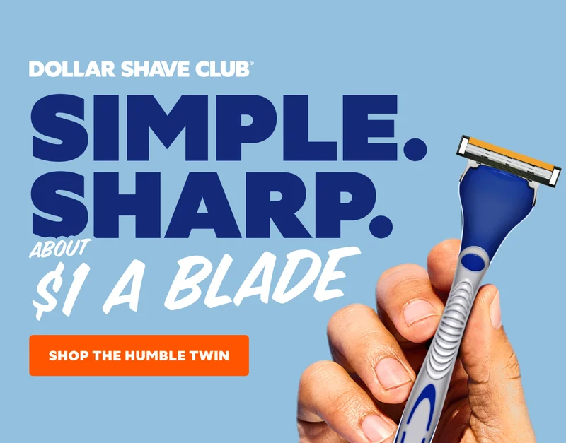 SIMPLE. SHARP. ABOUT $1 A BLADE | CTA: SHOP THE HUMBLE TWIN