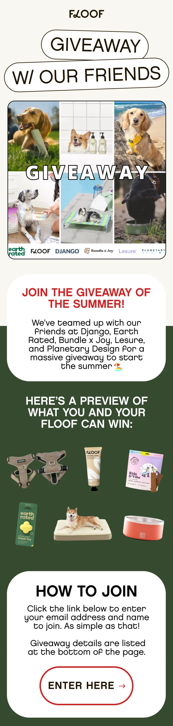 Giveaway Landing Page