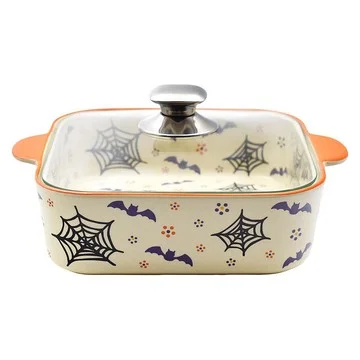 Temp-tations Seasonal 2.5-qt Soft Square Baker w/ Cook & Look Lid