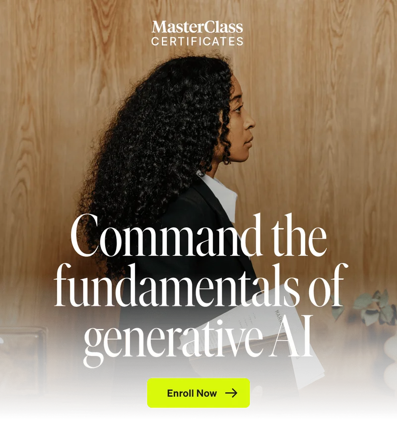 Command the fundamentals of generative AI - Enroll Now