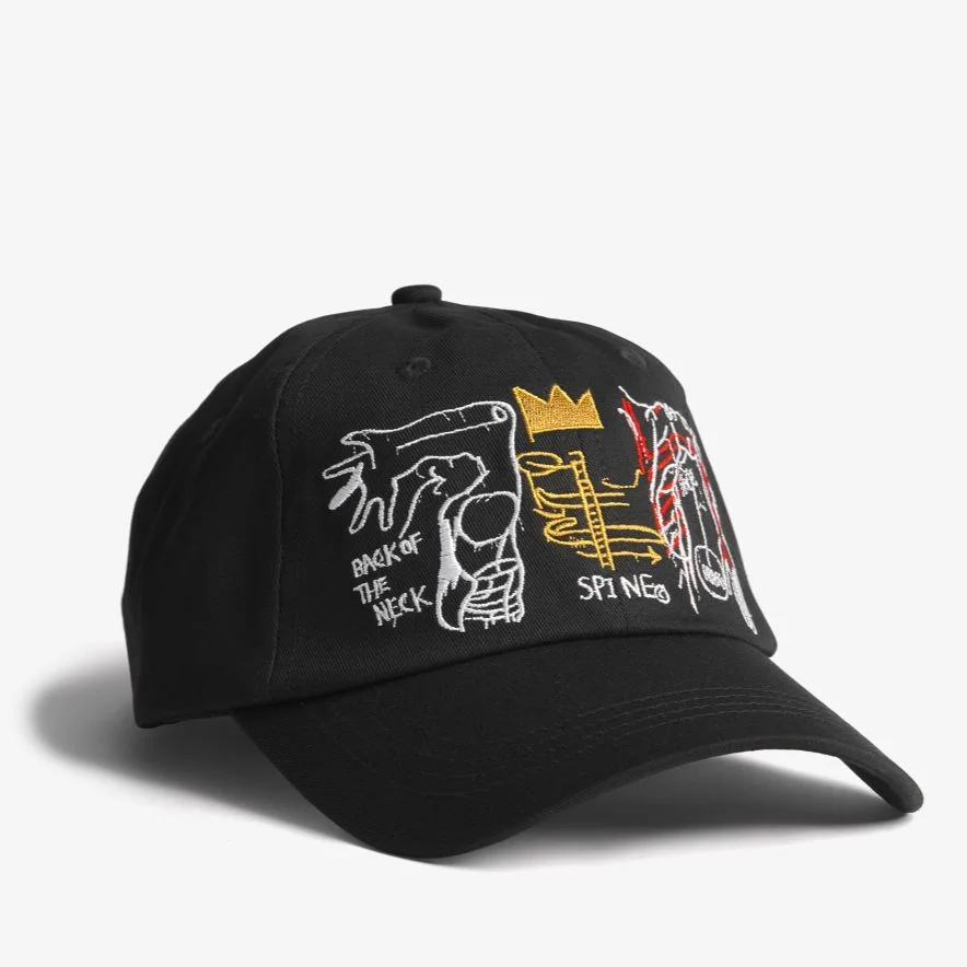 Hat inspired by Back of the Neck by Jean-Michel Basquiat