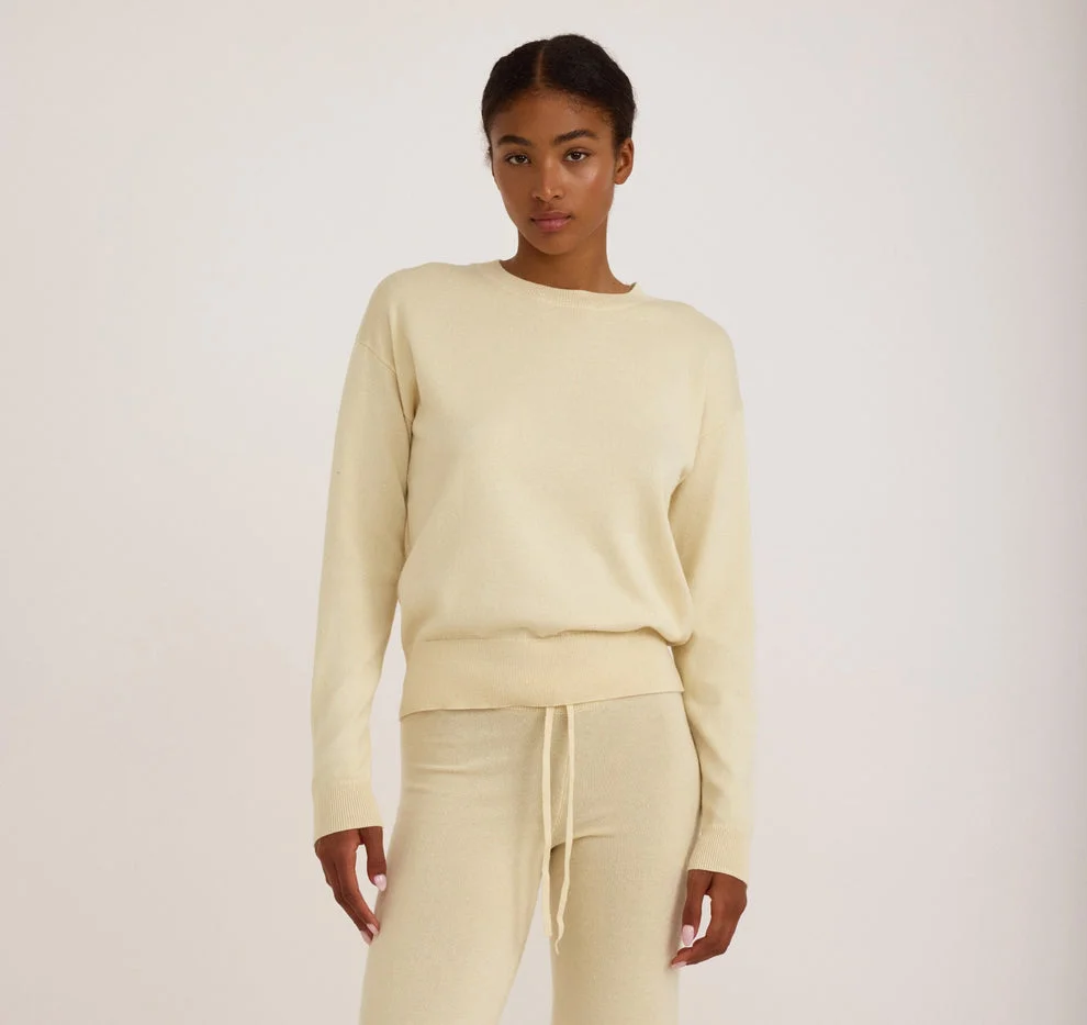 Soft Knit Boxy Crewneck Sweater