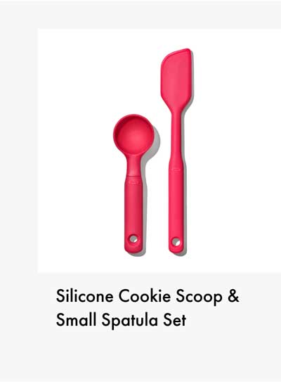 Silicone Cookie Scoop & Small Spatula Set