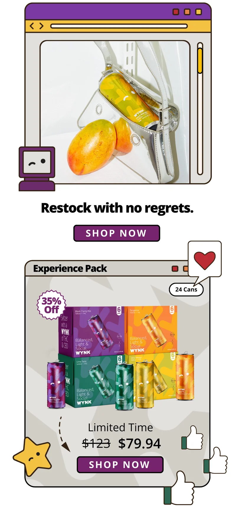 Shop the Experience Pack for only $79.94