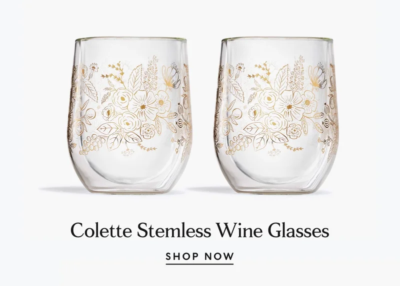 Shop Colette Stemless Wine Glasses