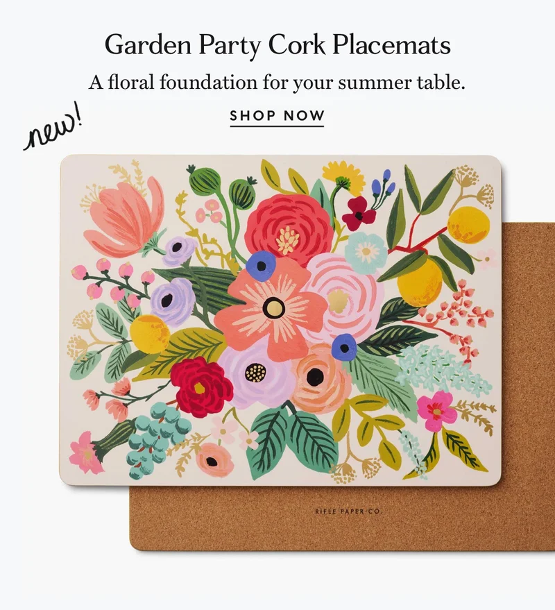 Shop Garden Party Cork Placemats