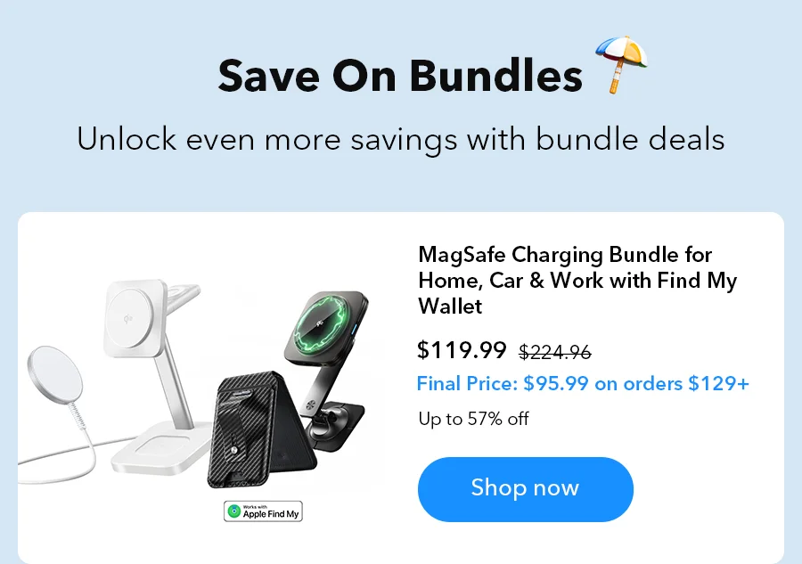 MagSafe Charging Bundle for Home, Car & Work with Find My Wallet Final Price: $95.99 on orders $129+