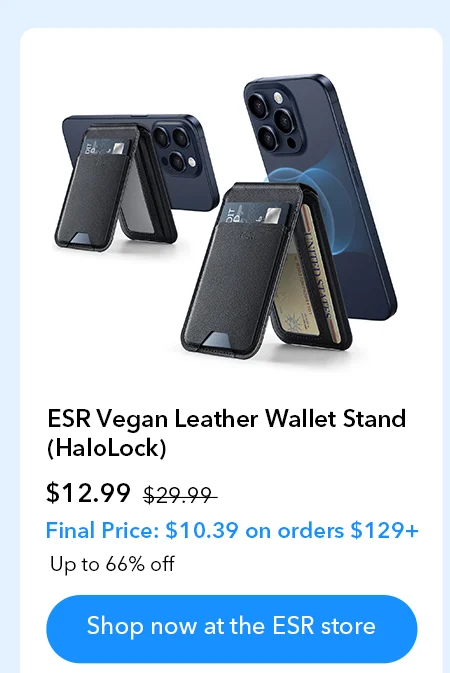 ESR Vegan Leather Wallet Stand (HaloLock)