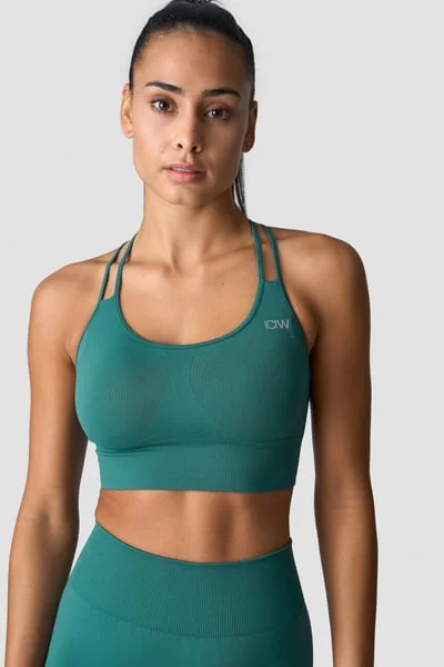 Image of Define Seamless Sports Bra Dusty Green