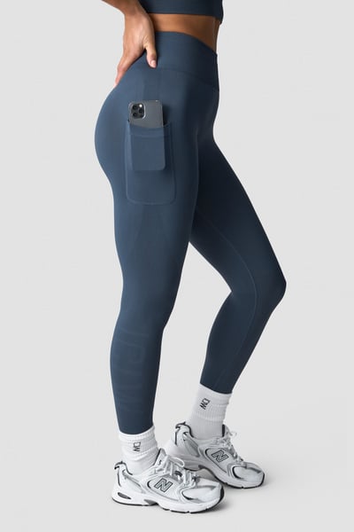 Image of Define Seamless Pocket Tights Smokey Blue