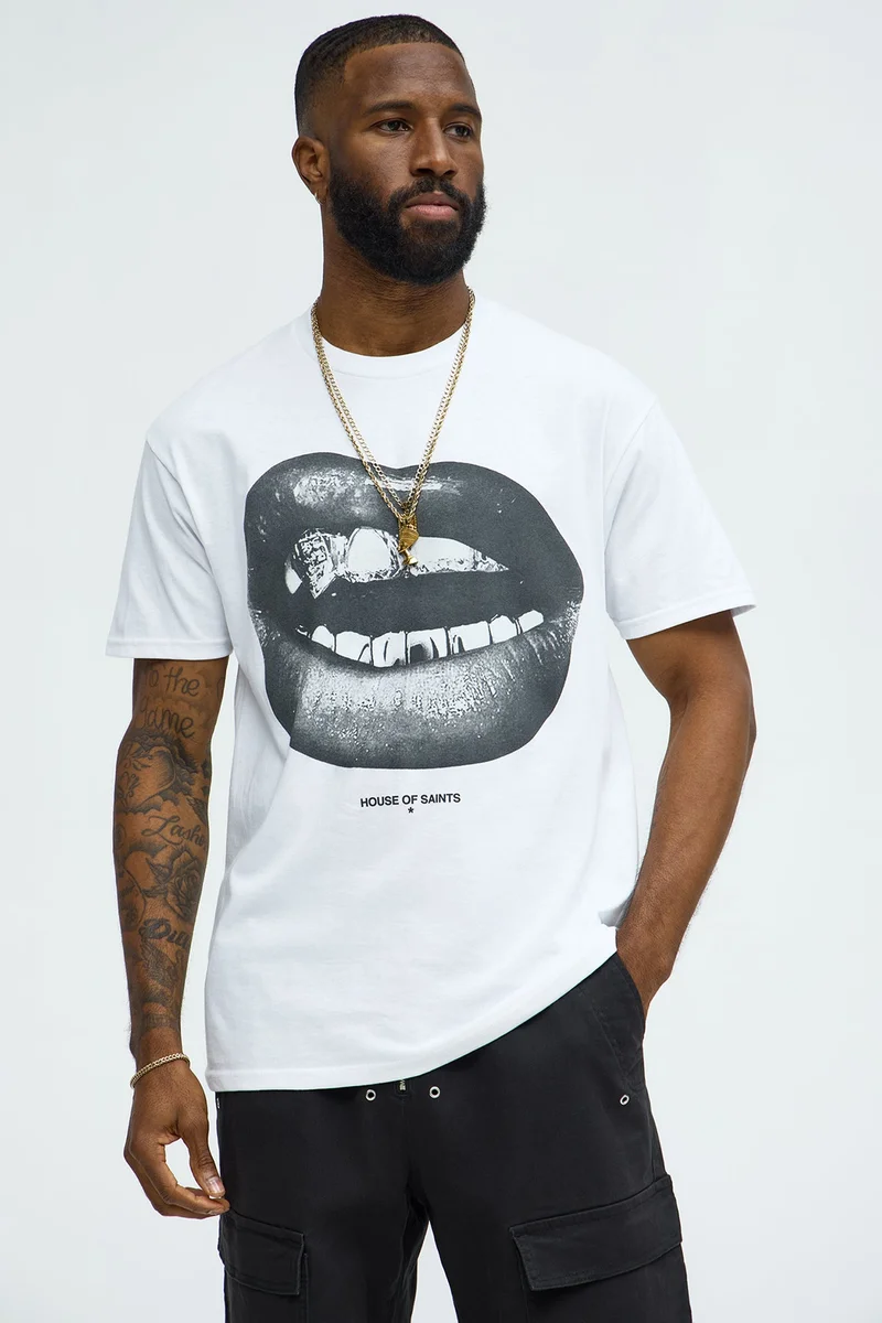 Image of House Of Saints Grill Short Sleeve Tee - White