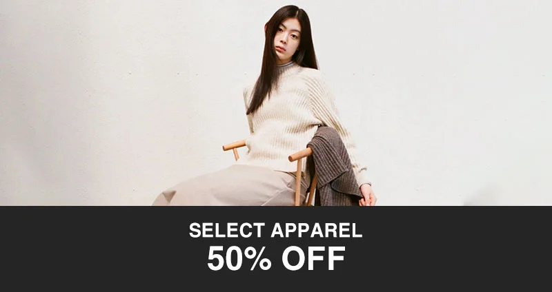 Shop 50% Off Select Apparel Online Only!
