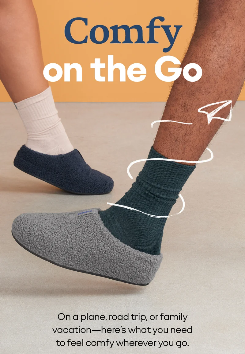 Comfy On the Go On a plane, road trip, or family vacation - here's what you need to feel comfy wherever you go.