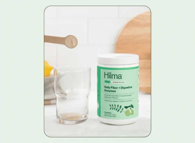 Gif of alternating images of Daily Fiber + Digestive Enzymes, Daily Pre + Probiotic, and Sleep Support.
