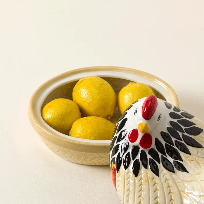 Mother Hen Ceramic Storage Jar