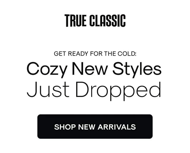 Cozy New Styles Just Dropped