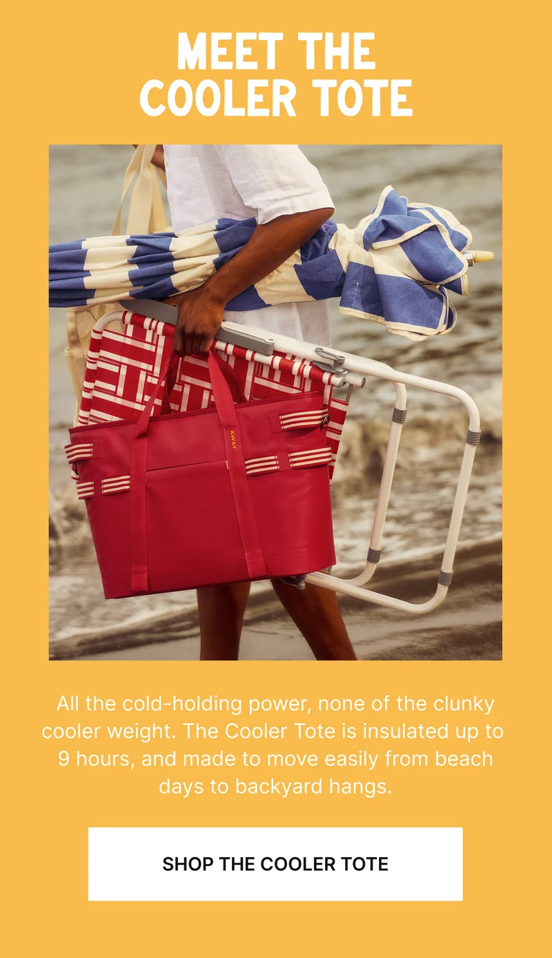Meet the Cooler Tote | All the cold-holding power, none of the clunky cooler weight. The Cooler Tote is insulated up to 9 hours, and made to move easily from beach days to backyard hangs.