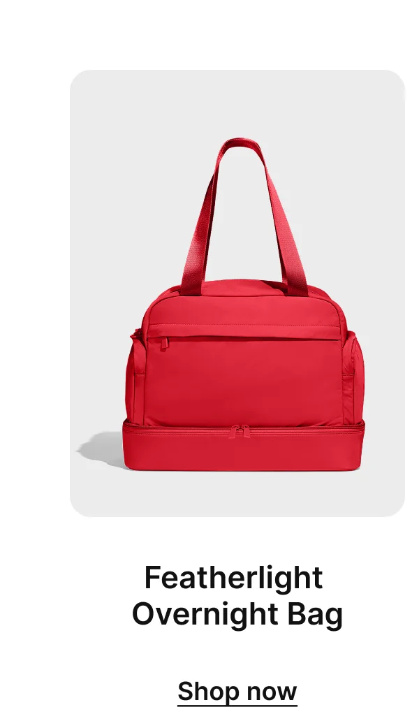 The Featherlight Overnight Bag | Shop now