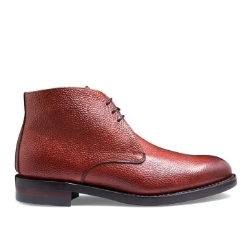 Jessie R Chukka Boot in Mahogany Grain Leather