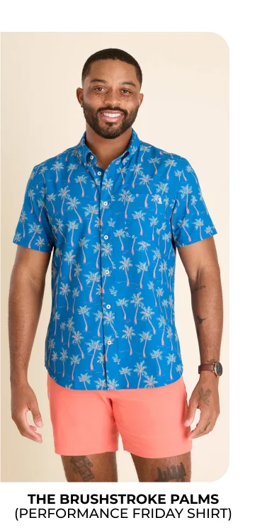 Performance Friday Shirt: The Brushstroke Palms