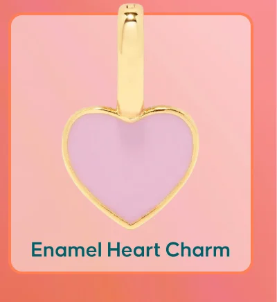Enamel Heart Charm