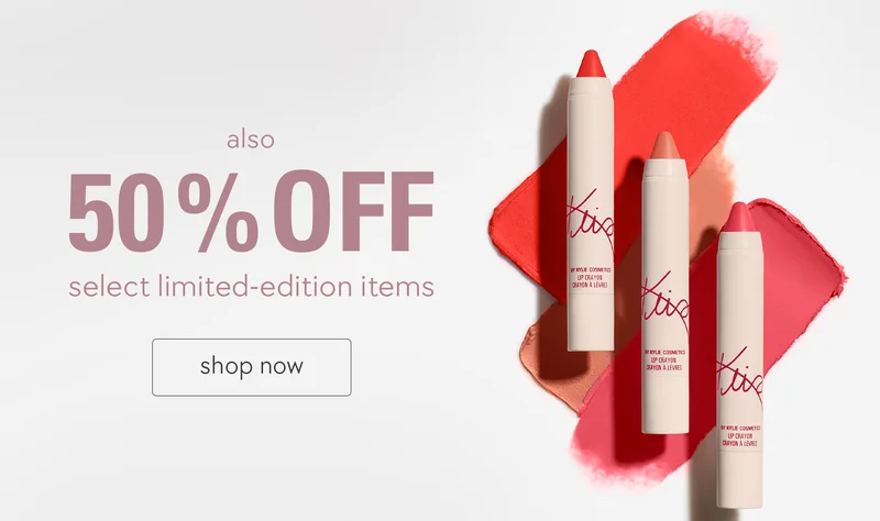 50% off select limited-edition items