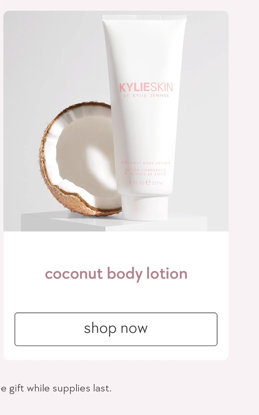 shop coconut body lotion