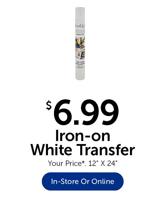 Iron-on White Transfer