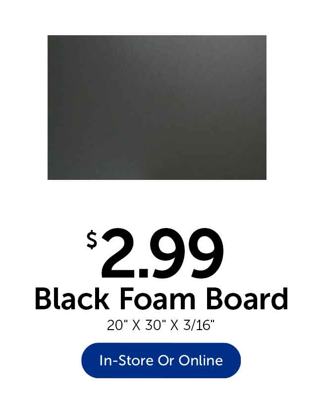 Black Foam Board