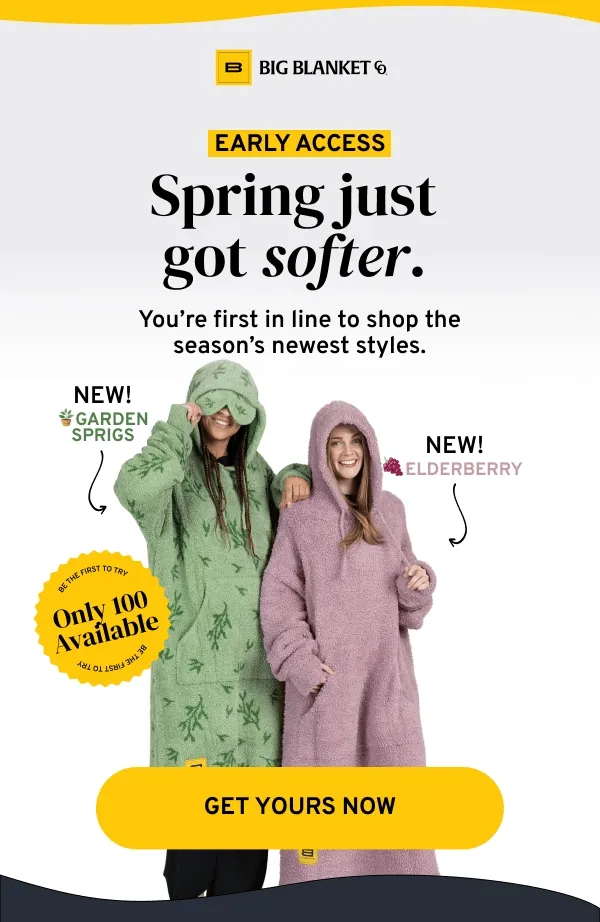 spring just got softer - garden sprigs and elderberry new colors - get yours now