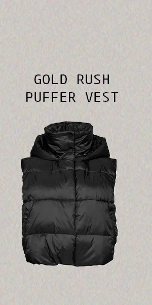 Gold Rush Puffer Vest