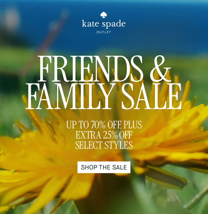 FRIENDS & FAMILY SALE