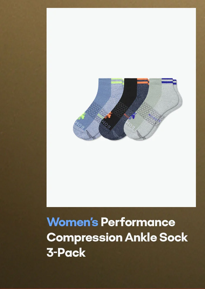 Women's Performance Compression Ankle Sock 3-Pack