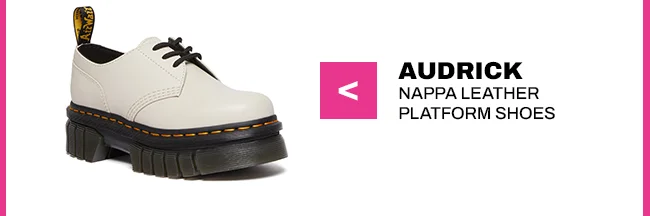 AUDRICK NAPPA LEATHER PLATFORM SHOES