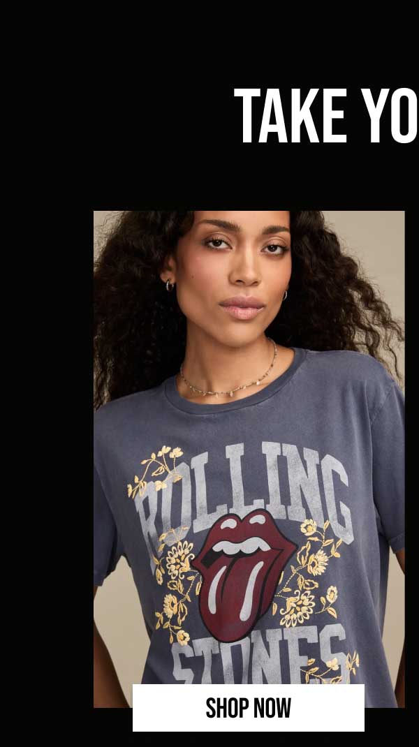 Take your pick. Shop Rolling Stones Floral Boyfriend Tee