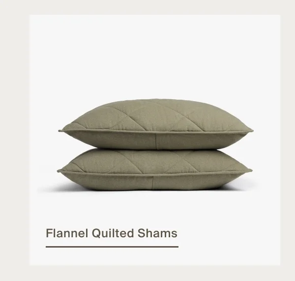 Flannel Quilted Shams