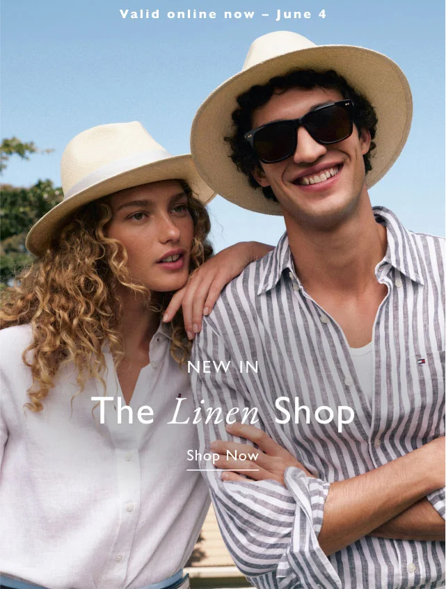 Valid online now - June 4                                                                                        New in the Linen Shop                                            Shop Now