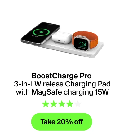 BoostCharge Pro 3-in-1 Wireless Charging Pad