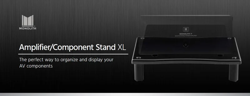 Monolith Amplifier/Component Stand XL In Black
