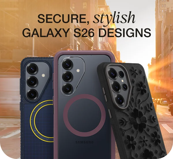 Secure, stylish Galaxy S26 designs