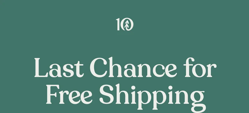 Last Chance for Free Shipping