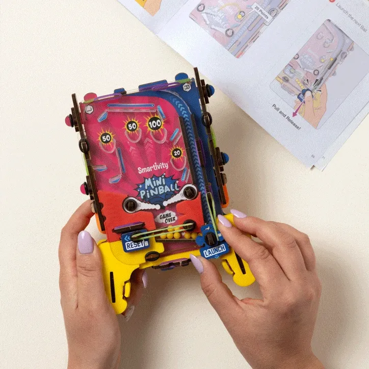 Build & Play Handheld Pinball Machine