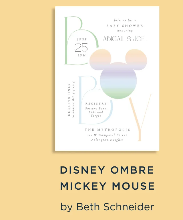 Disney Ombre Mickey Mouse