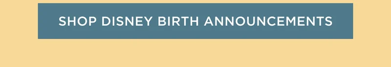 Shop Disney Birth Announcements
