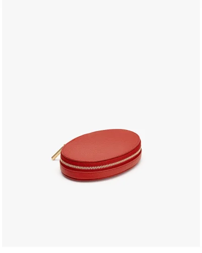 Travel Jewelry Case Dark Coral
