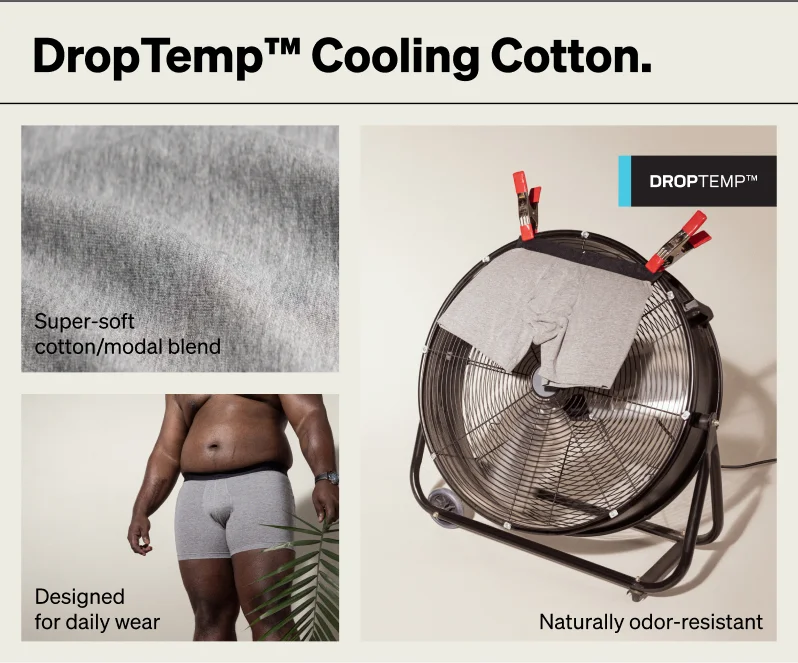DropTemp™ Cooling Cotton.