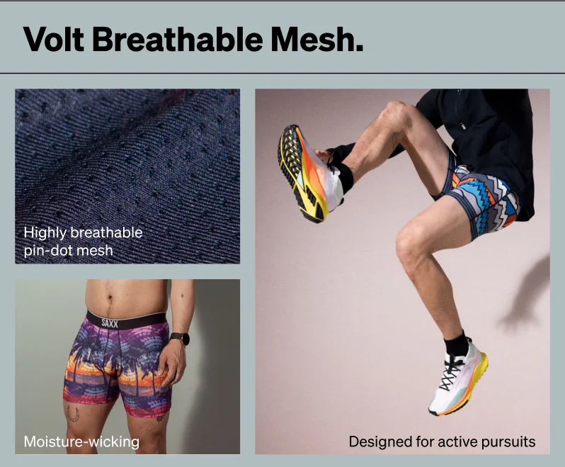 Volt Breathable Mesh.