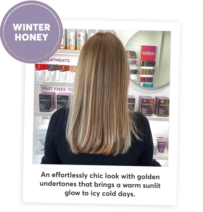 winter honey | An effortlessly chic look with golden undertones that brings a warm sunlit glow to icy cold days.