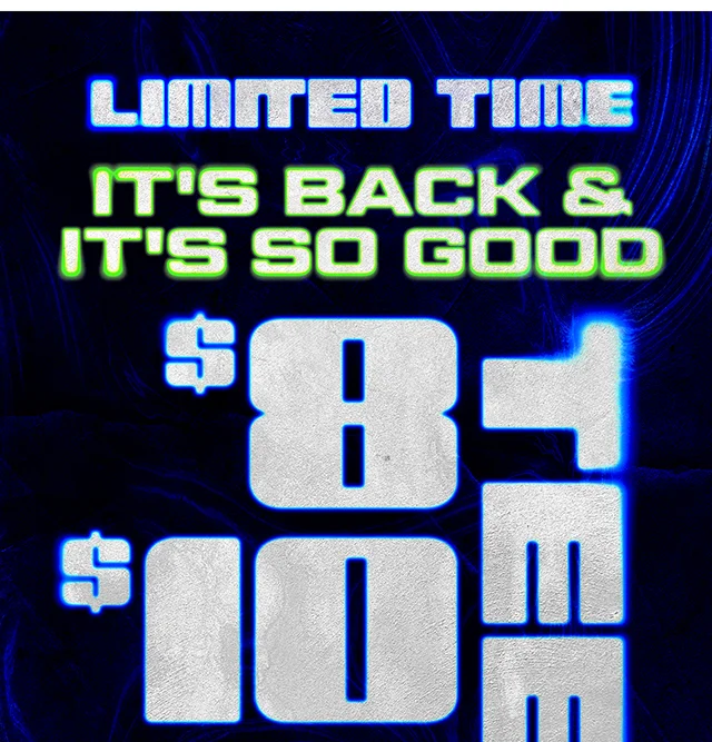 Limited Time! It's Back And It's So Good! 8, 10, And 12 Dollar Tees. Exclusions Apply. Shop Now